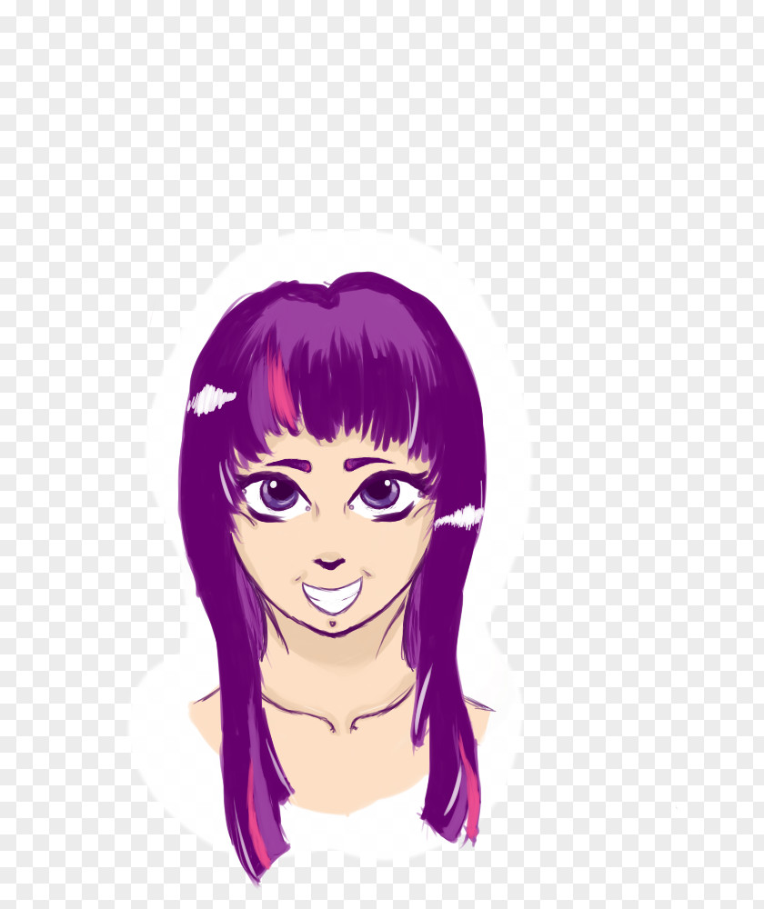 Human Twilight Sparkle Black Hair Eyebrow Long Coloring PNG