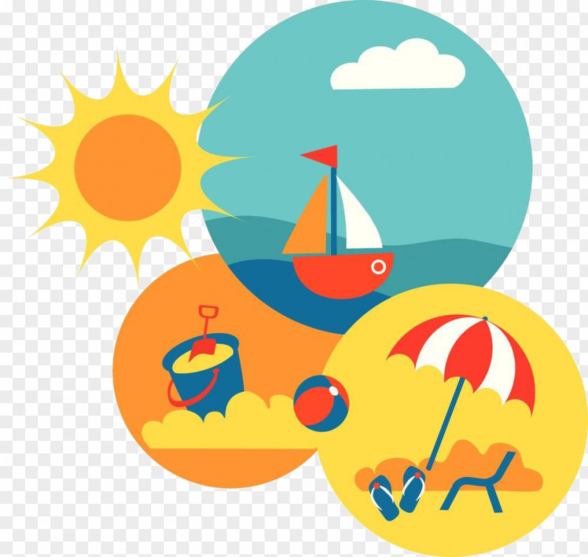 Beach Holiday Illustration Summer Photography PNG