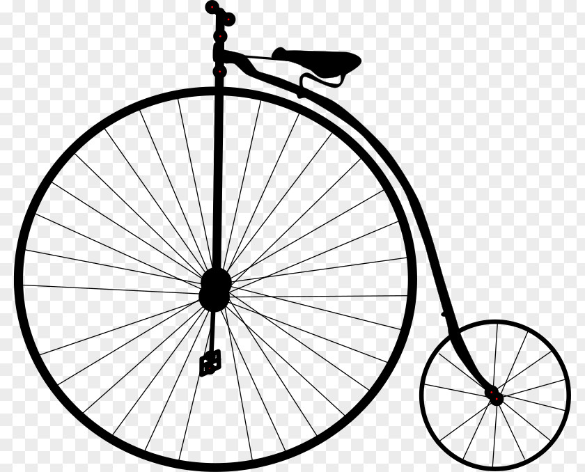 Bicycle Silhouette Penny-farthing Clip Art PNG