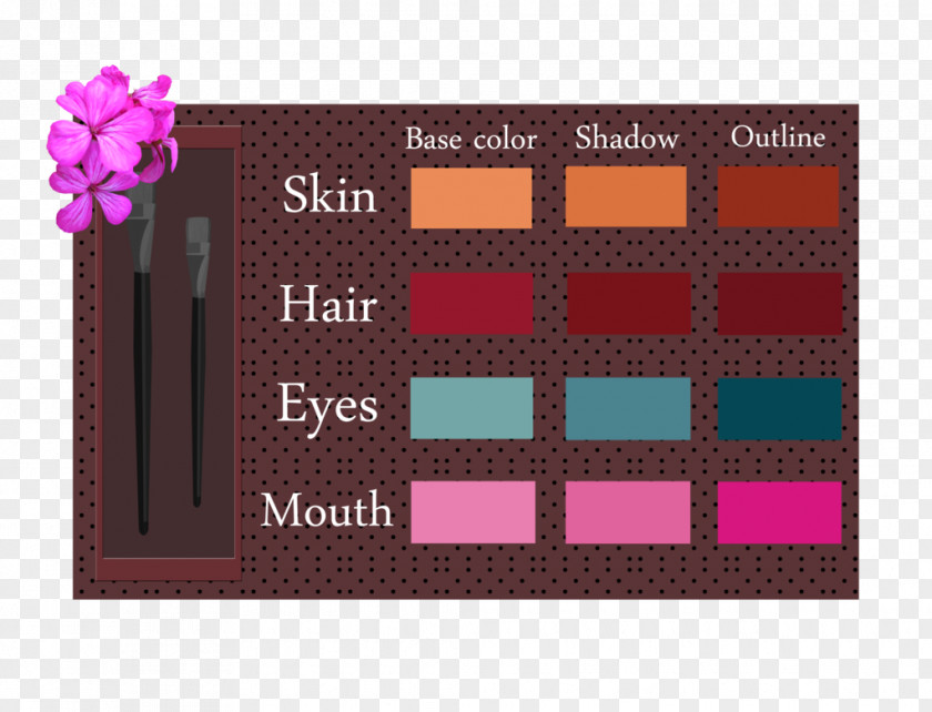 Color Pallet Bloom Musa Palette Scheme PNG