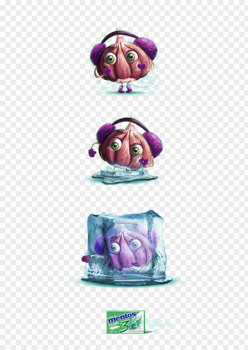 Creative Onion Purple Character Illustration PNG