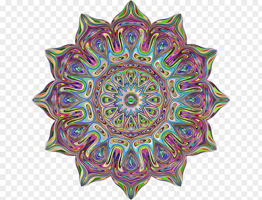 Flower Mandala Ornament Computer PNG