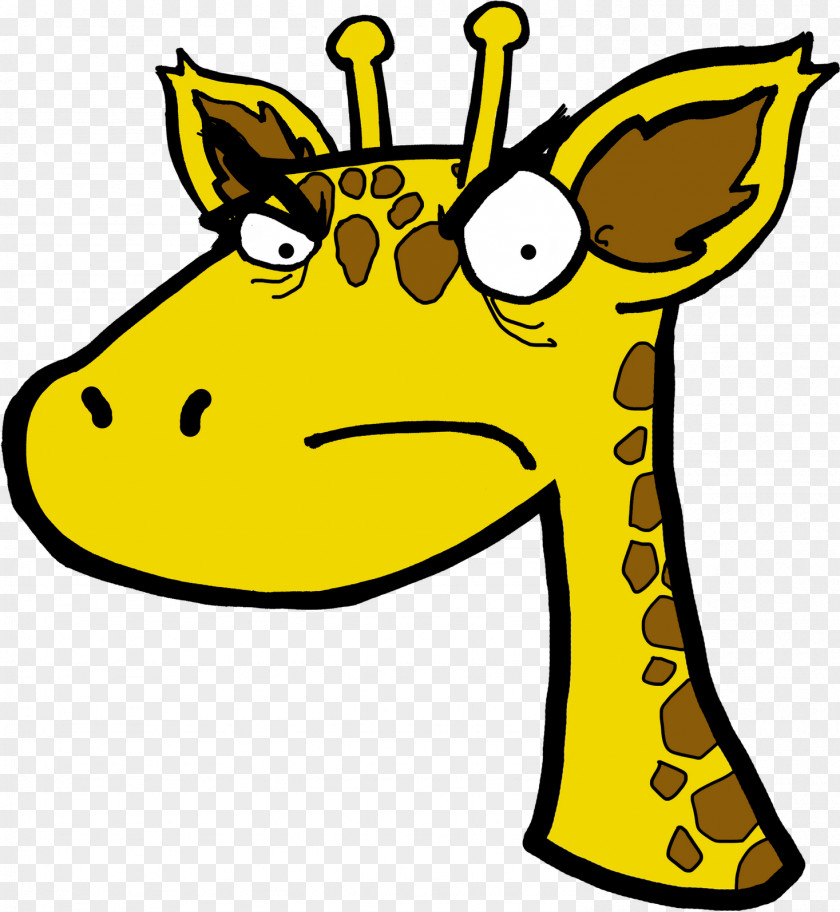 Giraffe Cartoon Transparent Clip Art Anger Illustration Baby Giraffes PNG