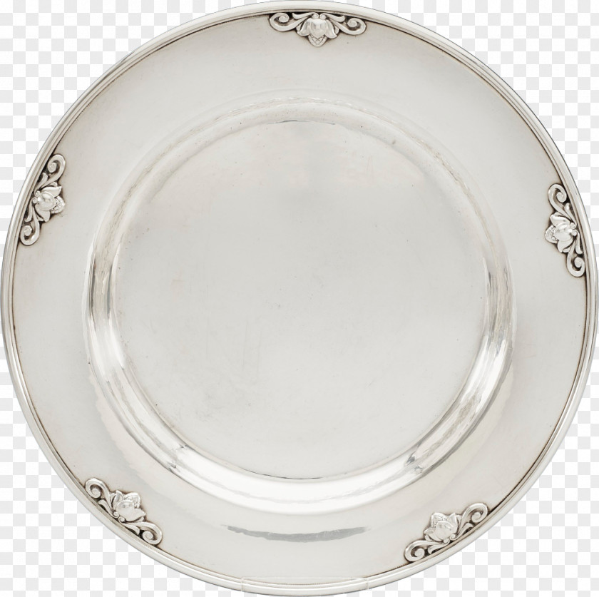Plate Silver Platter Tableware Product Design PNG