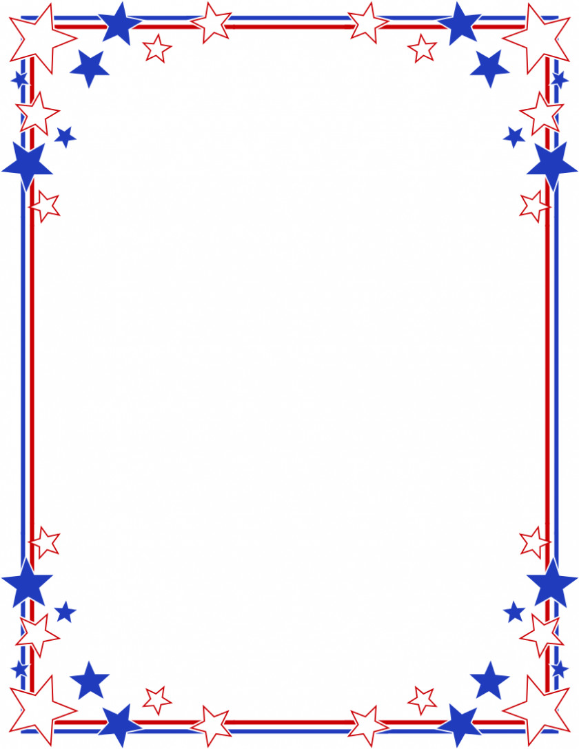 Star Frame Cliparts Independence Day Flag Of The United States Clip Art PNG