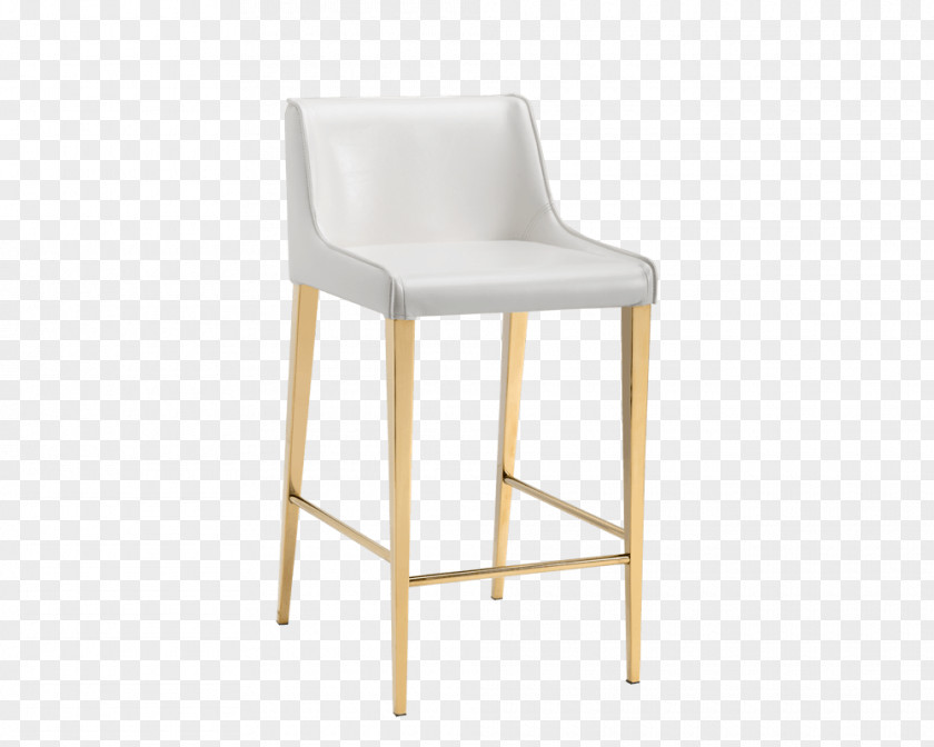 Table Bar Stool Gold Seat PNG