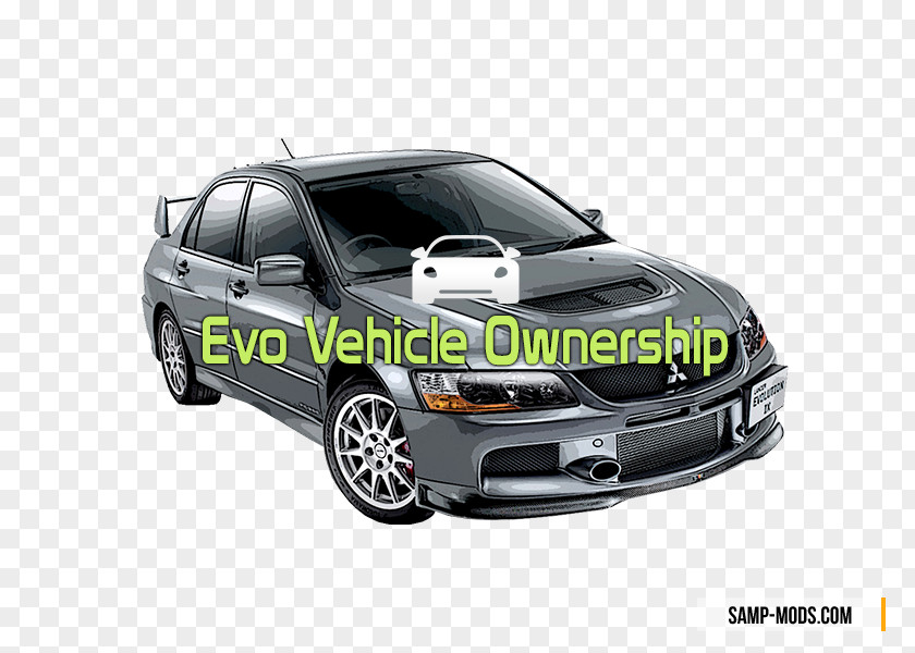 Mitsubishi Lancer Evolution Sports Car Motors PNG