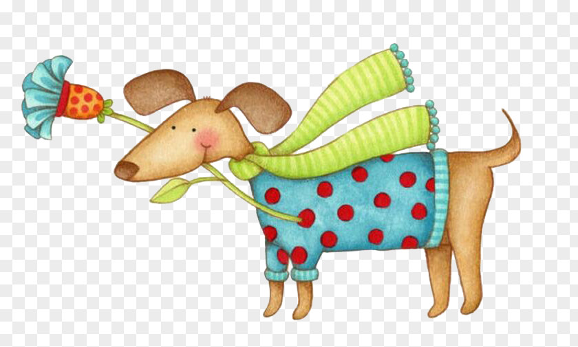 Pet Dog Dachshund Puppy Embroidery Cross-stitch PNG
