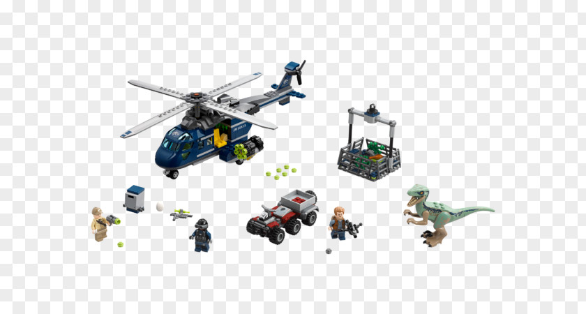 Toy LEGO Jurassic World Blue's Helicopter Pursuit 75928 Walmart PNG