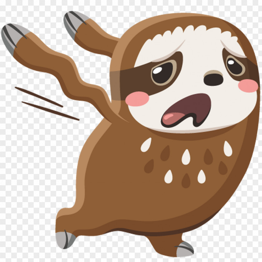 Dog Sloth VK Sticker Emoji PNG