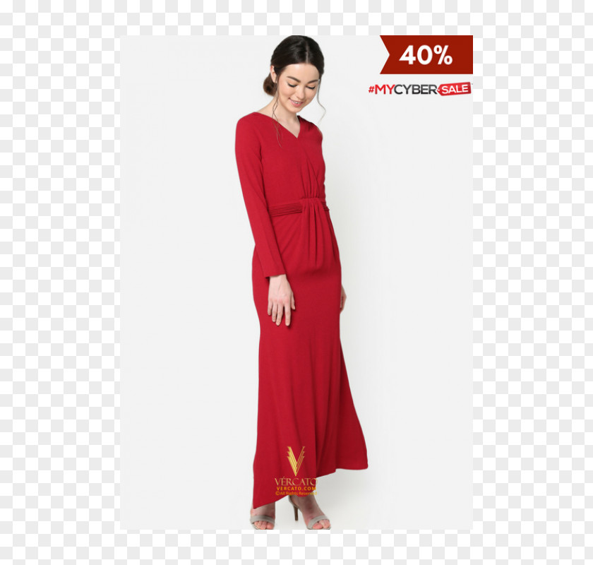 Dress Robe Baju Kurung Red Kebaya PNG