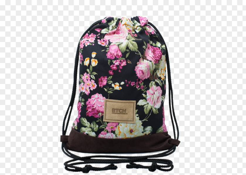 Handmade Flower BTCH Handbag Holdall Backpack PNG
