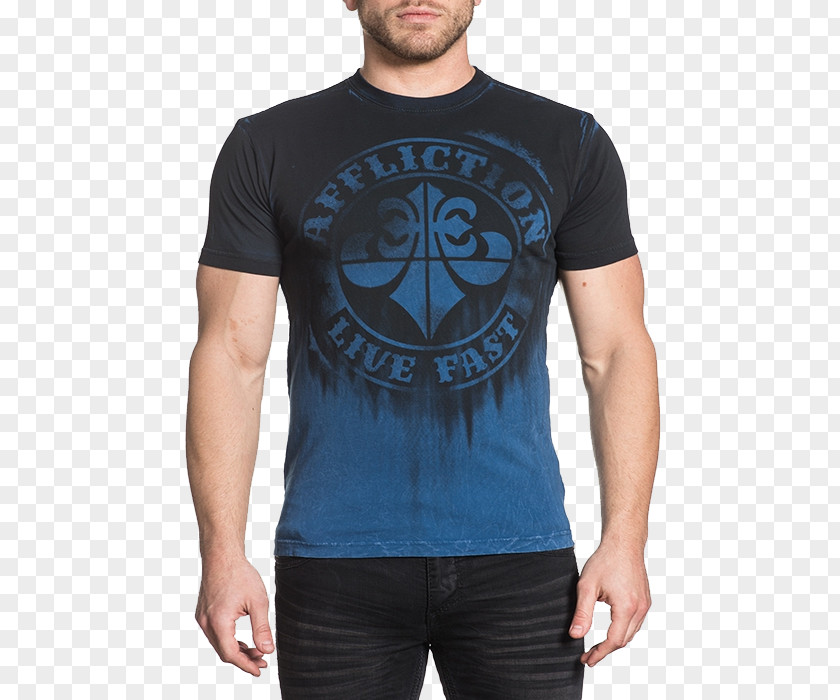 T-shirt Affliction Clothing Sleeve PNG