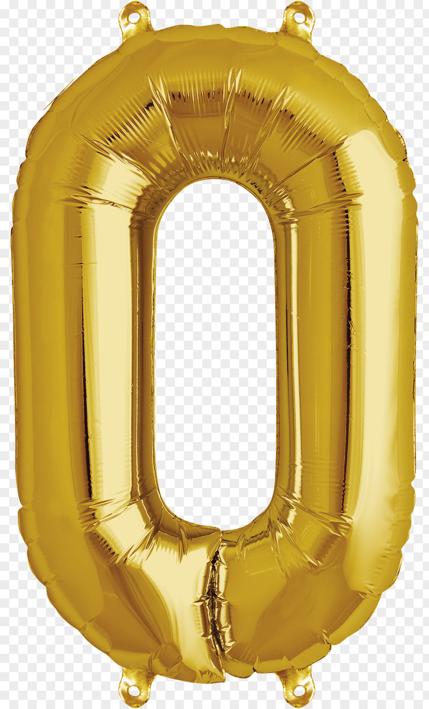 Balloon Gas Gold Birthday Number PNG