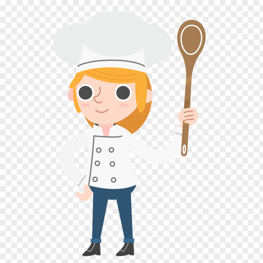 Female Chef Cartoon Illustration Image Photograph PNG