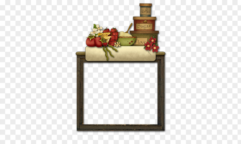 Furniture Rectangle Floral Design PNG