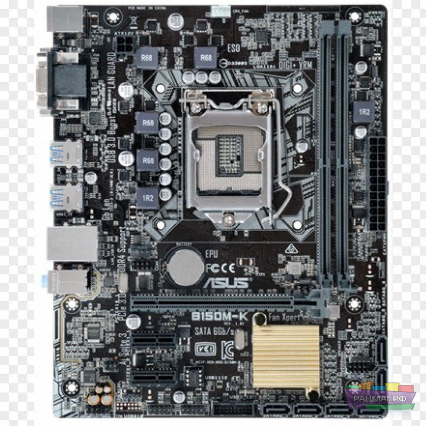 Motherboard Intel MicroATX LGA 1151 CPU Socket PNG