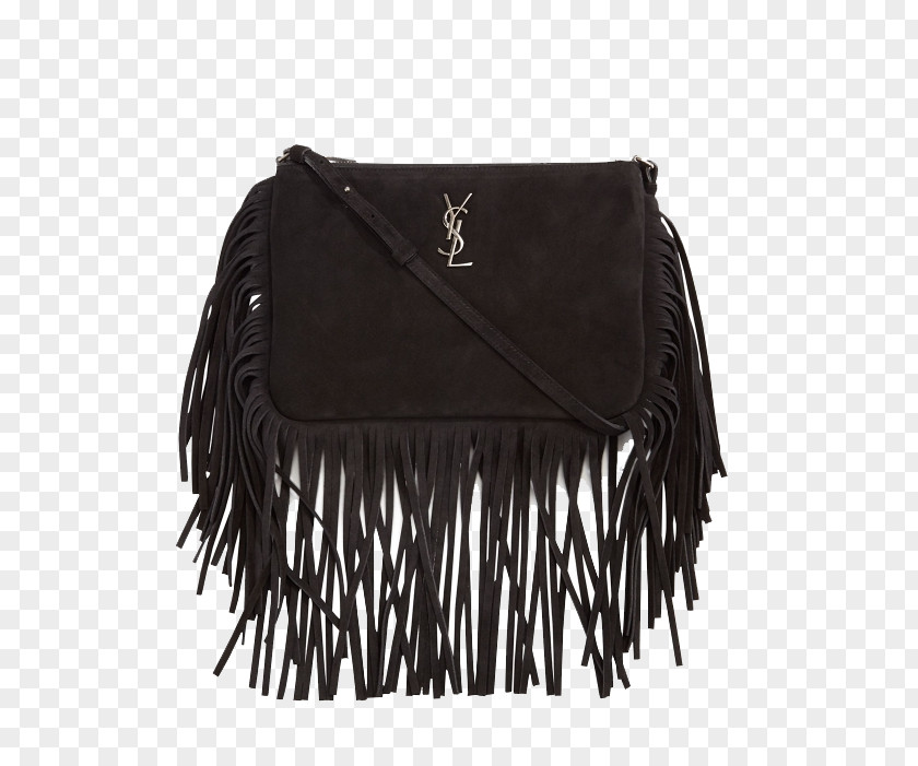 SaintLaurent Suede Fringed Bag Yves Saint Laurent Handbag Fringe PNG