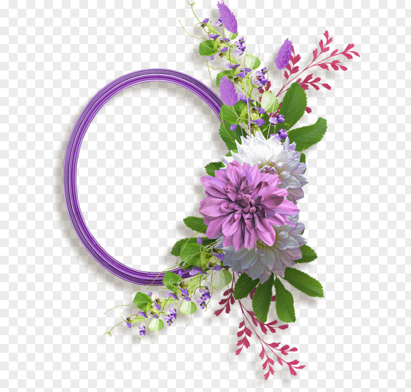 Flower Cluster Picture Frames PNG