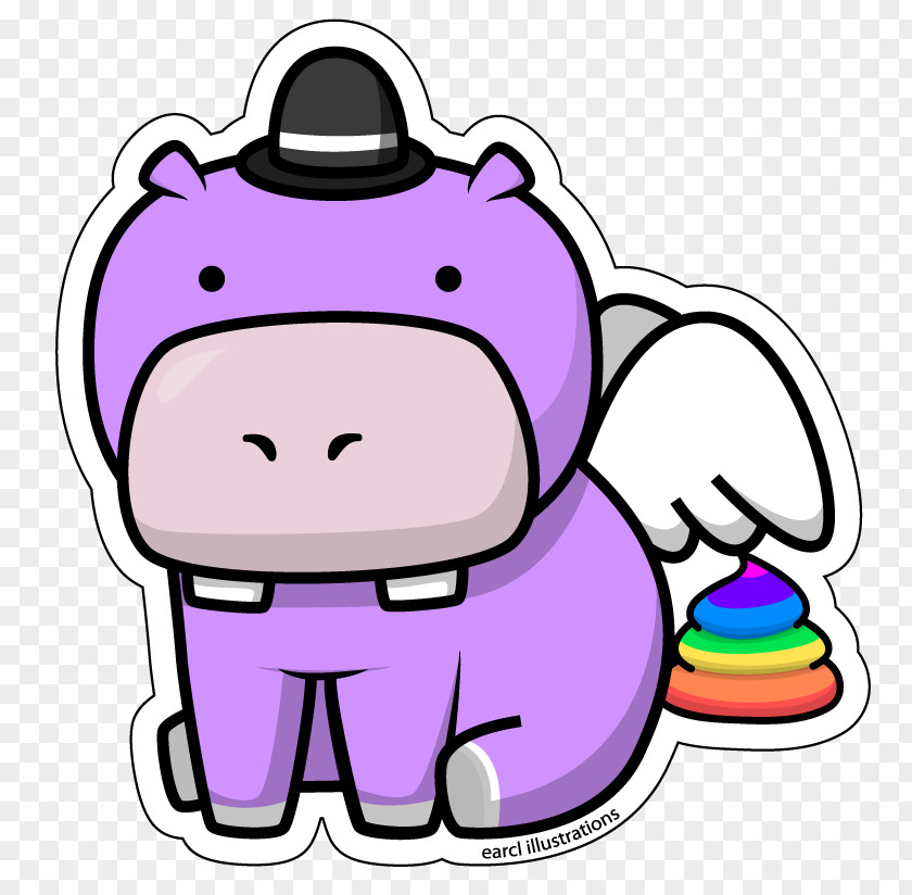 Hippo Cartoon Hippopotamus Pig Clip Art PNG