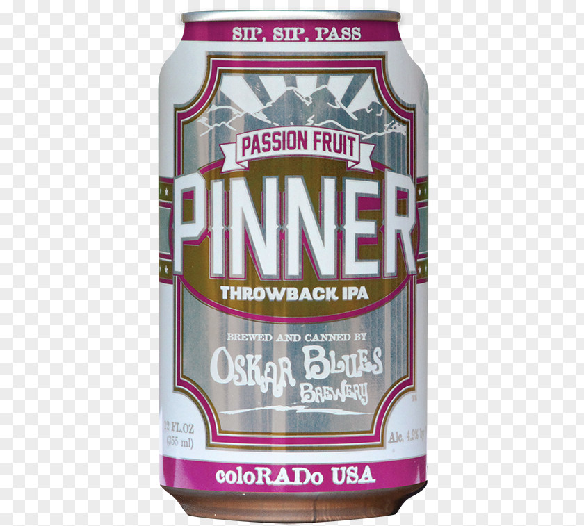 Passion Fruit Beer Oskar Blues Brewery India Pale Ale Beverage Can PNG