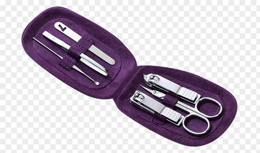 Purple Nail Scissors Set Clipper PNG