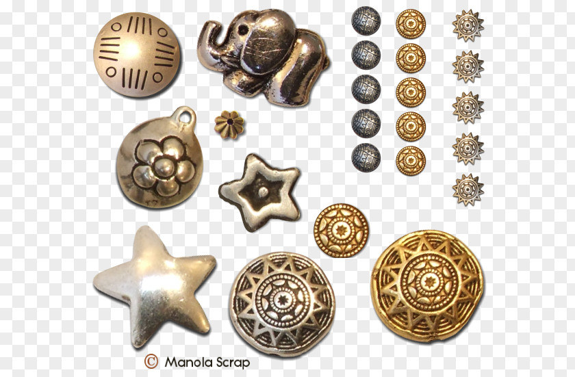 Brass Scrapbooking Material PNG