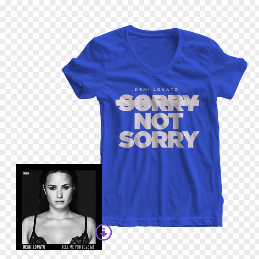 Demi Lovato T-shirt The Neon Lights Tour Tell Me You Love World PNG