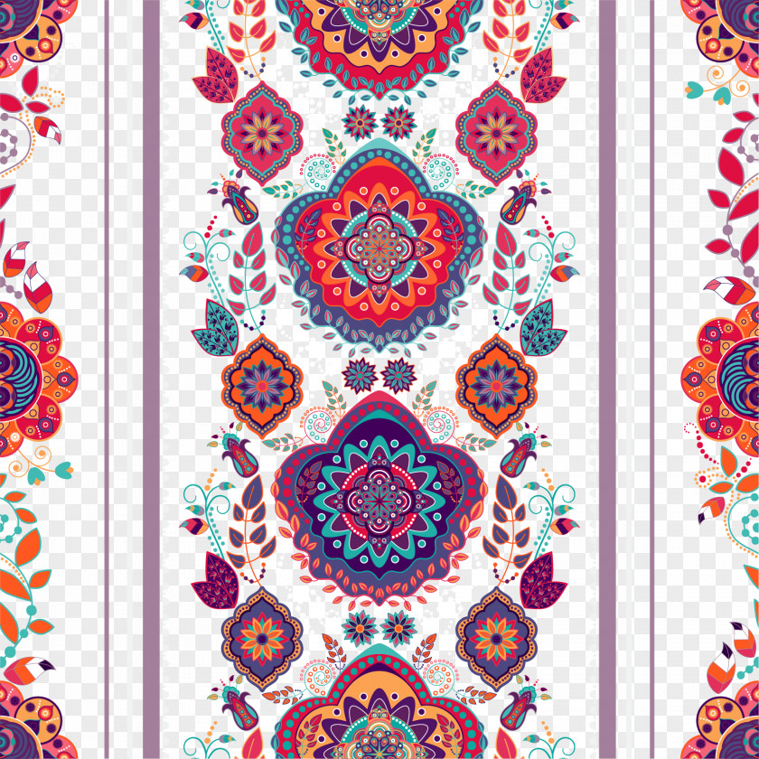 Exquisite National Carpet Pattern Vector Textile Embroidery Euclidean PNG