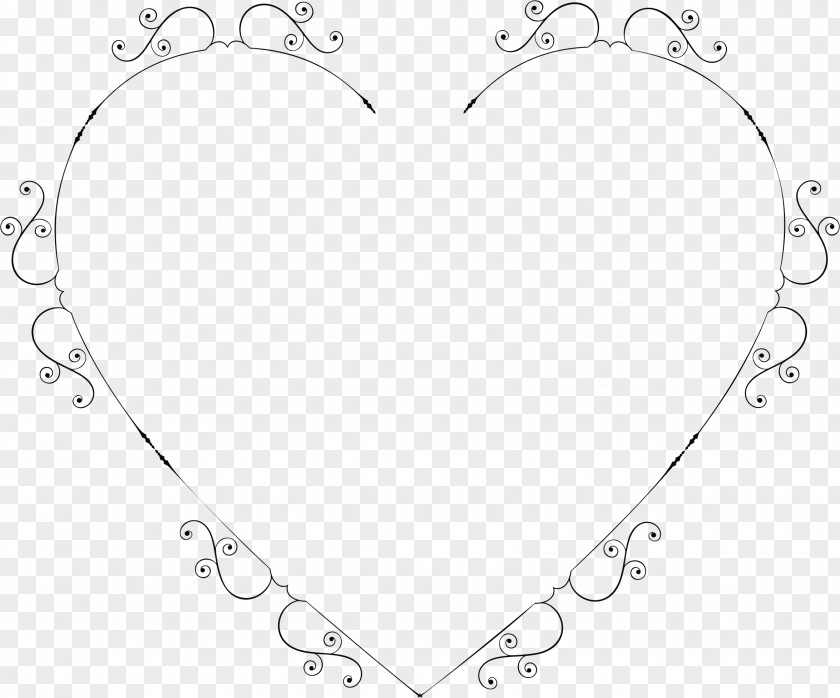 Fancy Heart Clip Art PNG