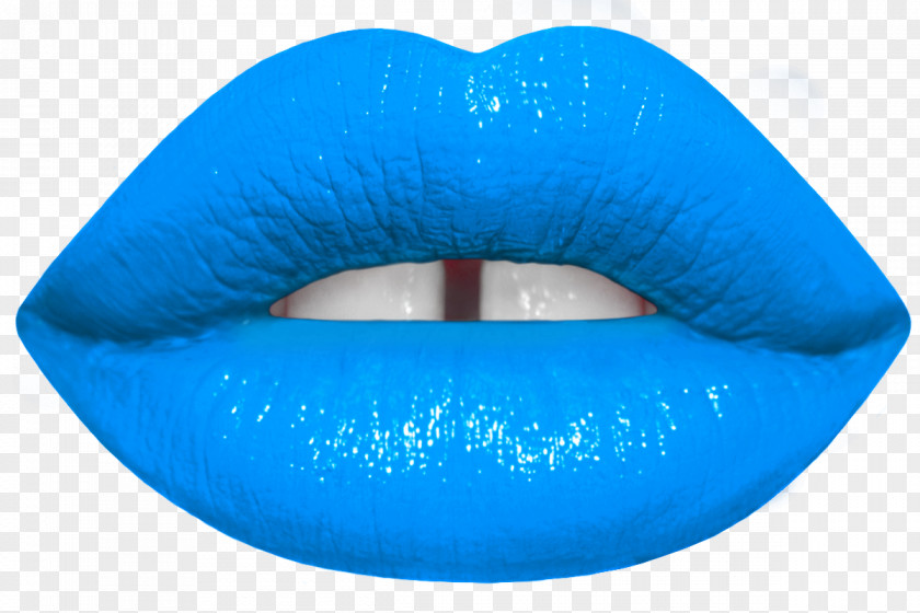 Lips Lipstick Blue Cosmetics Color PNG