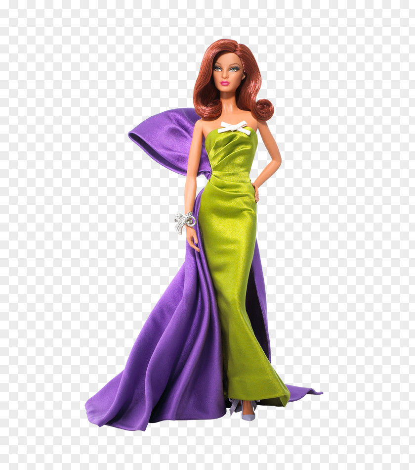 Oscar Award Badgley Mischka Barbie Doll Evening Sophisticate Collecting PNG
