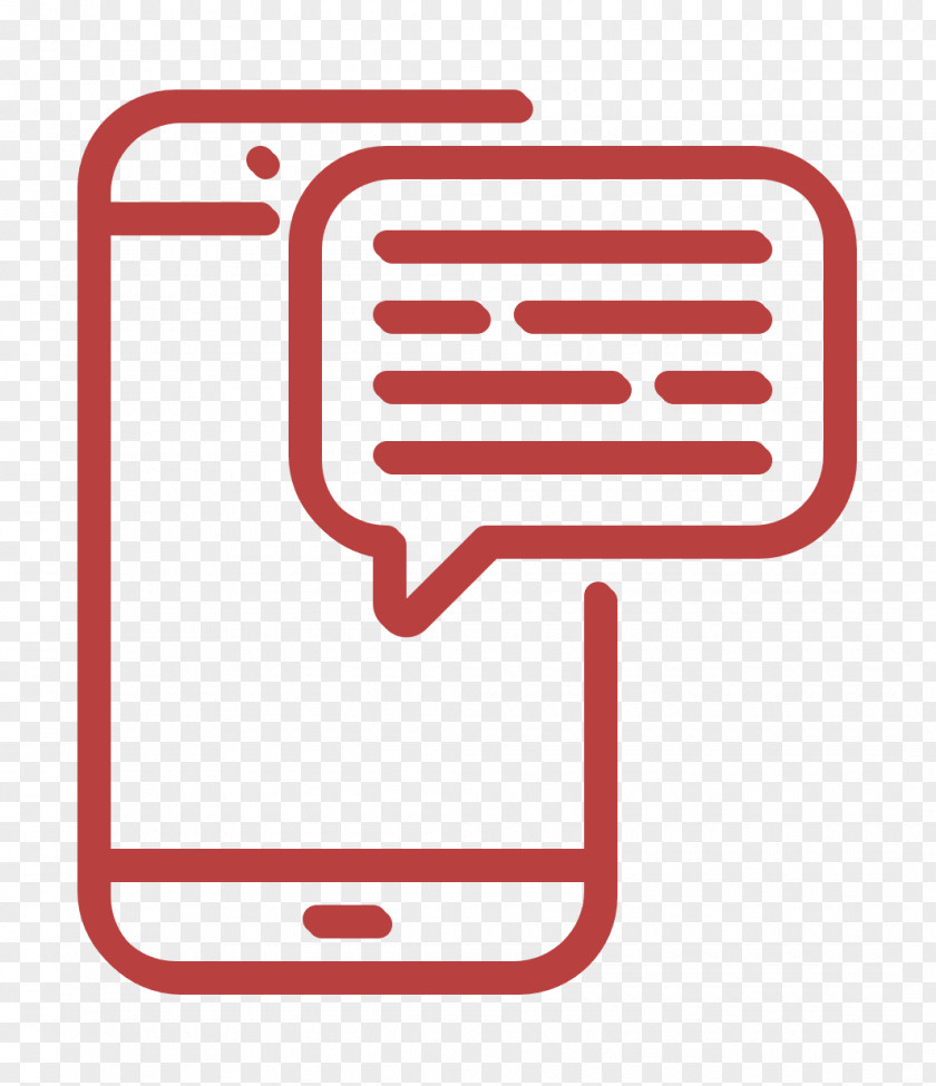 Sms Icon Communication Message On Phone PNG