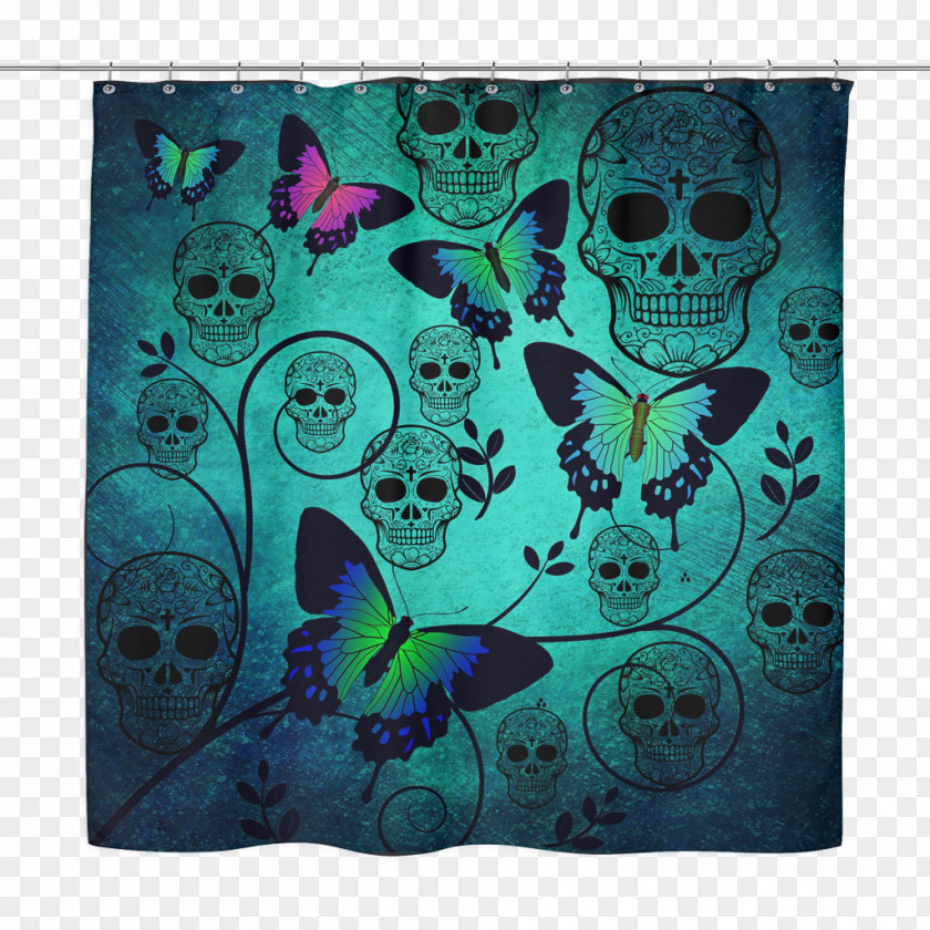 Sugar Skulls Butterfly Zazzle Art Key Chains PNG