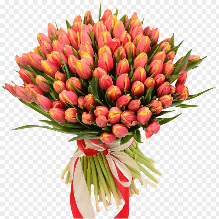 Tulip Flower Bouquet Garden Roses Gift PNG