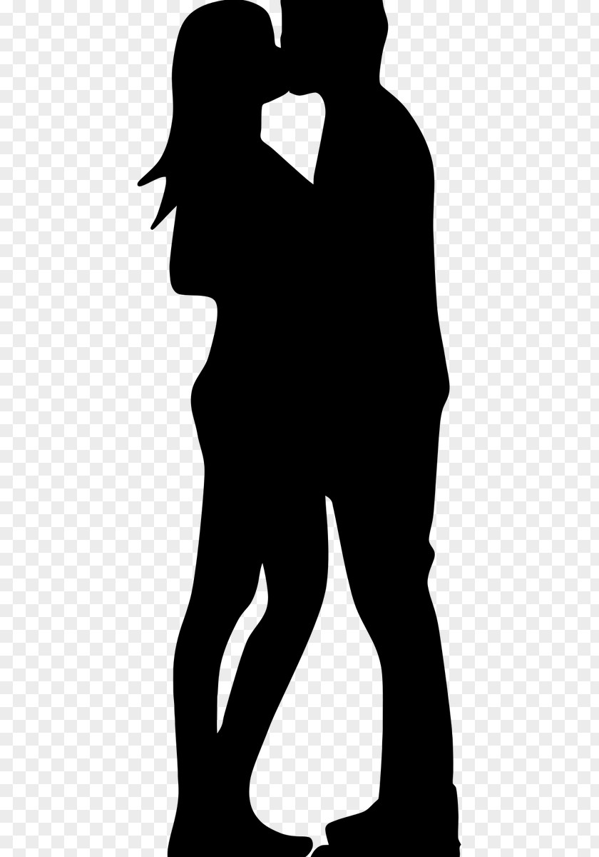Valentine Silhouette Kissing Clip Art Vector Graphics Kiss PNG