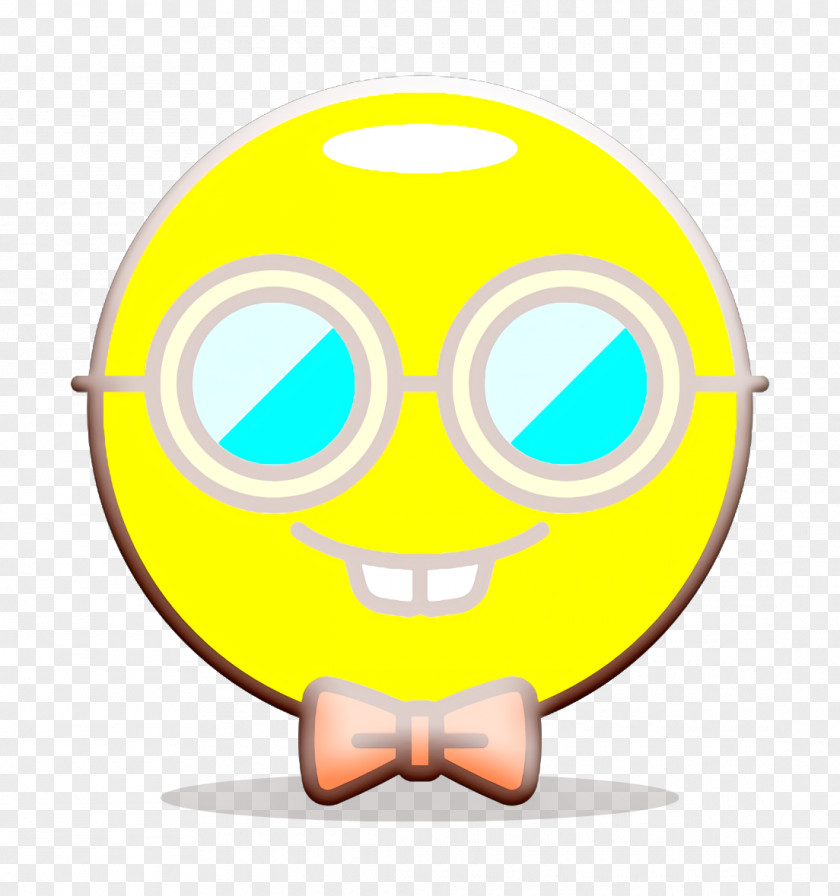 Glasses Smiley Face Icon Nerd PNG