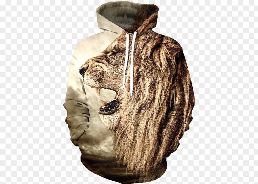 Roar Hoodie Long-sleeved T-shirt Sweater Clothing PNG