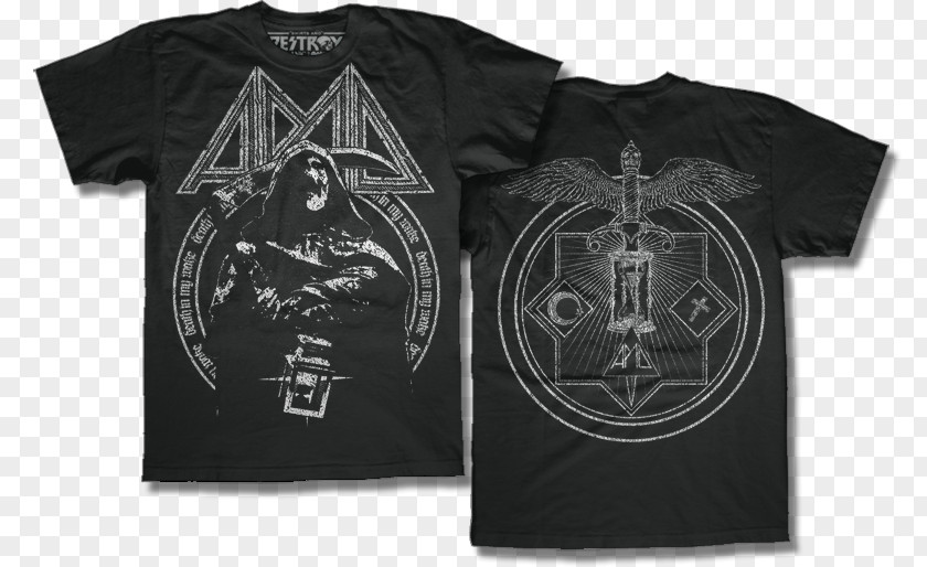 T-shirt Black Metal Heavy Funeral Mist PNG