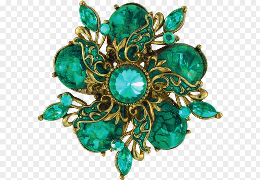 Crown Jewels Jewellery Brooch Emerald PNG
