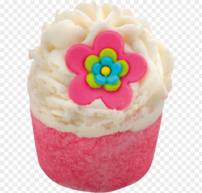 Rhubarb Cupcake Crumble Pie Garden Bath Bomb PNG