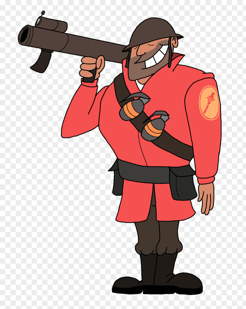 Soldier Cartoon Weapon Flashlight Profession Gun PNG
