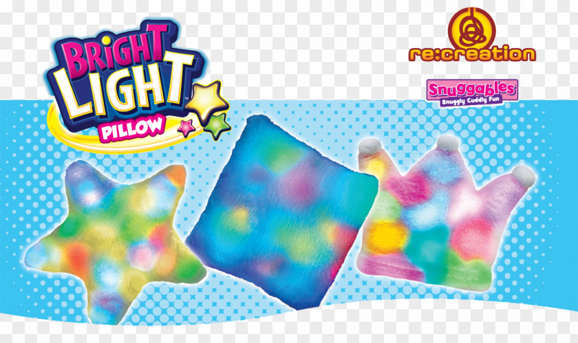 Toy Bright Light Pillow Twinkling Star (White) As Seen On TV Candy PNG
