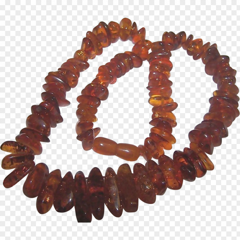 Amber Stones Bead Bracelet PNG