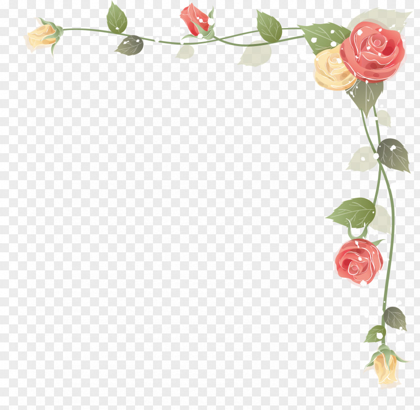 Floral Picture Frames Rose Clip Art PNG