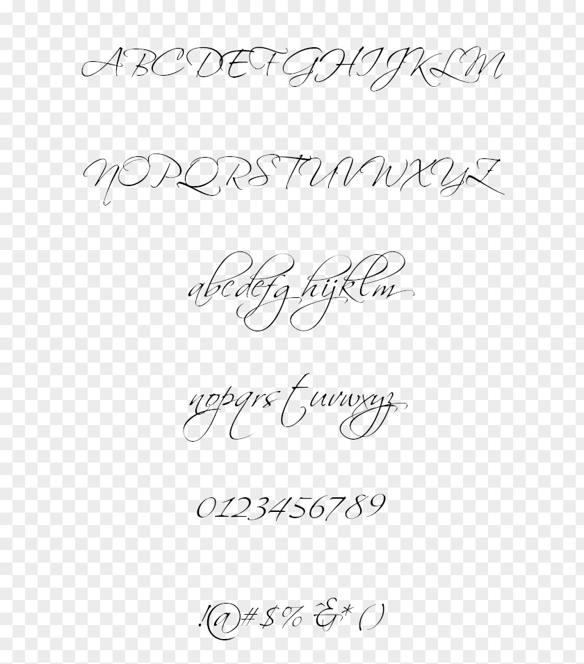 Line Paper Handwriting Love Font PNG