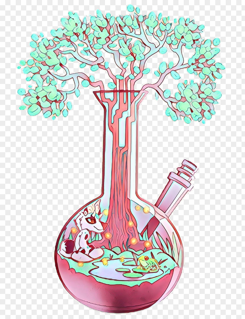 Plant Tree Flowerpot Pink PNG