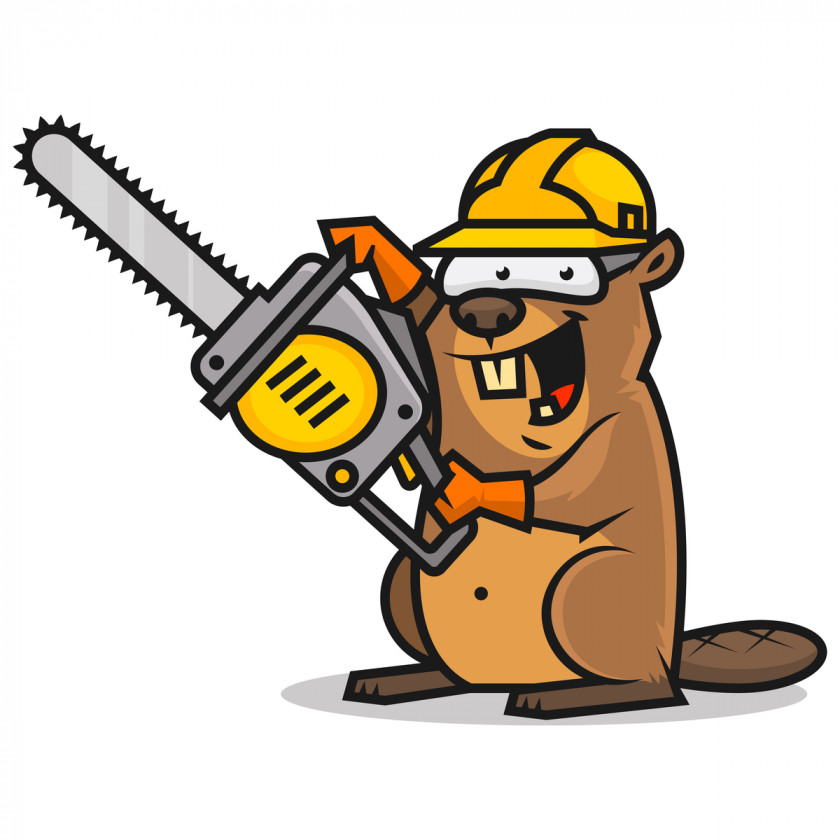 Beaver Chainsaw Cartoon Stock Photography Clip Art PNG