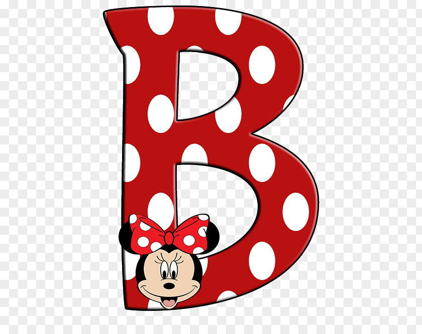 Minnie Mouse Alphabet Character Clip Art PNG