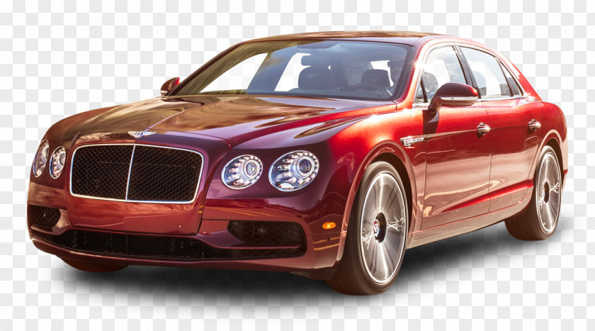 Cherry Red Bentley Flying Spur V8 S Car 2017 W12 Continental GT PNG